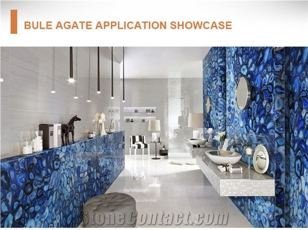 Luxury Blue Agate in Kitchen