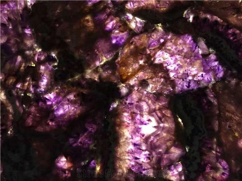 Purple Agate Gemstone Semiprecious