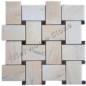 Vietnam Basketweave Marble Mosaic