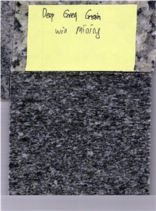 Deep Grey Grain Granite Slabs, Cut to Size Tiles Deep Grey Grain Granite Slabs, Cut to Size Tiles