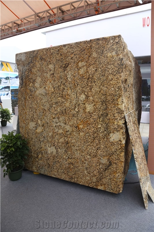 Phantom Golden Flower Granite Blocks