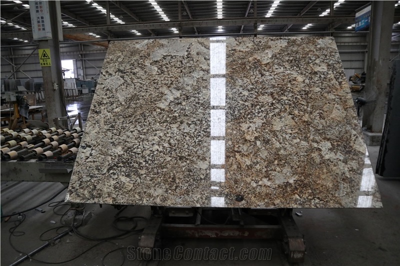 Phantom Golden Flower Granite Slabs, Tiles