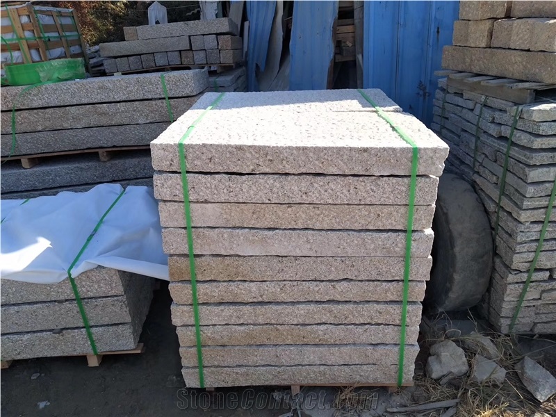 G682 Yellow Granite Palisades 5 Sides Pineappled