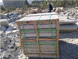 G682 Yellow Granite Palisades 5 Sides Pineappled