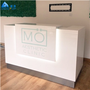 Acrylic Solid Surface Stone Reception Counter