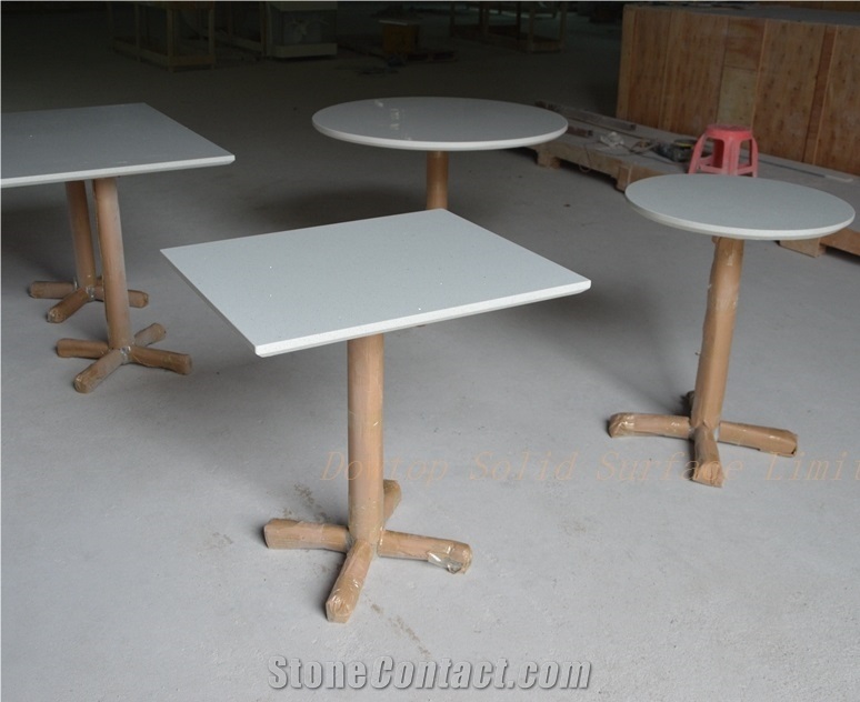 American Style Quartz Restaurant Table