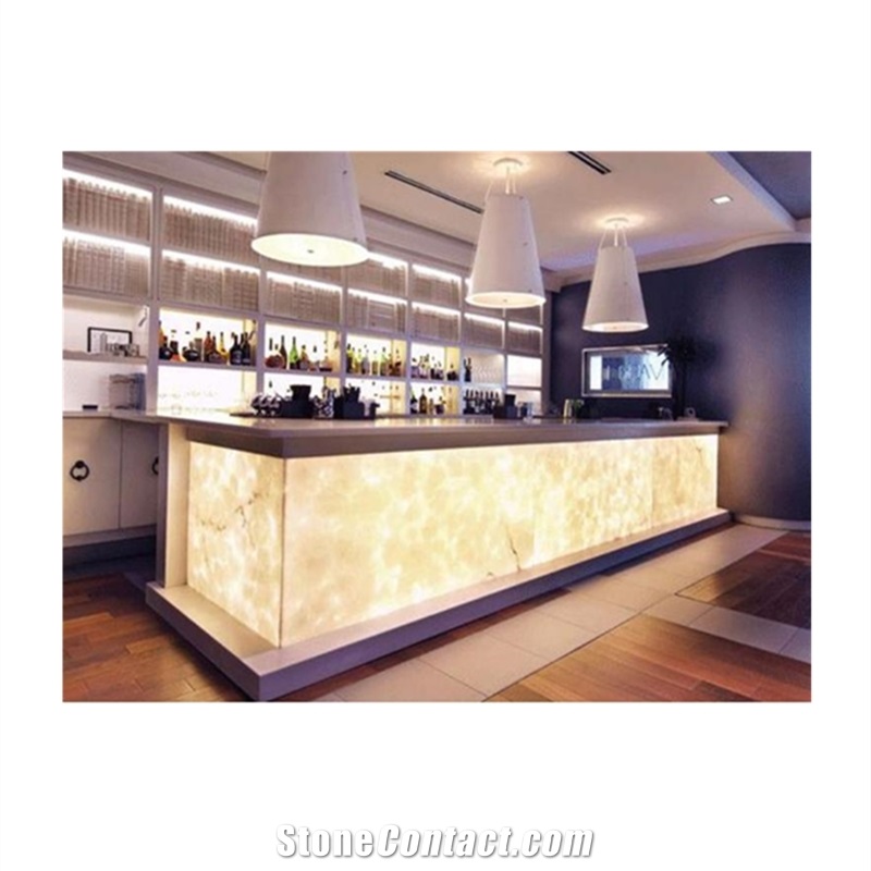 Artificial Onyx Marble Led Countertop Bar Counter