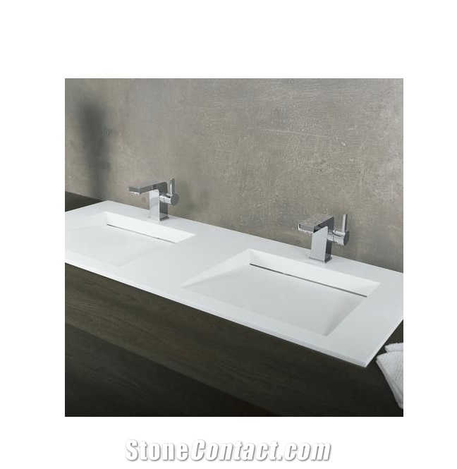 Artificial Stone 2 Double Compartment Sink
