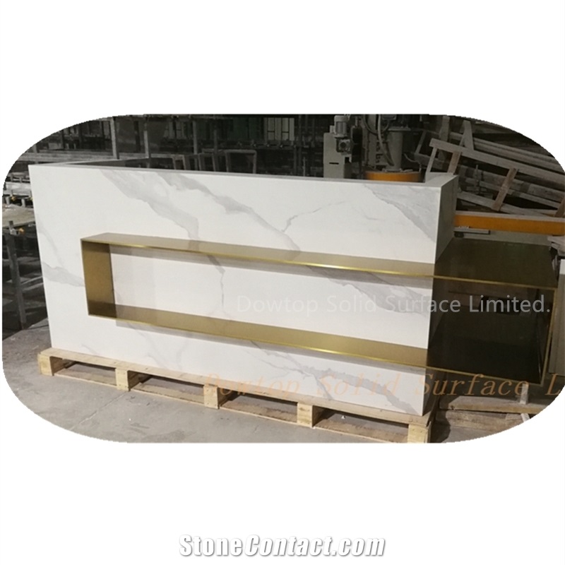 Artificial Stone Hospital Reception Front Counter