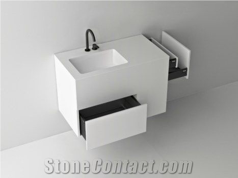 Artificial Stone Modern White Bathroom Basin