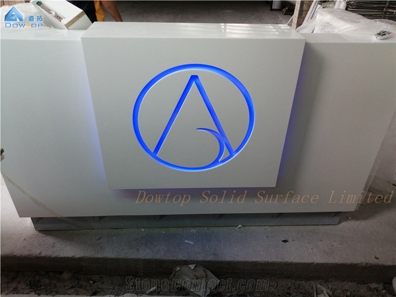 Artificial Stone Office Spa Reception Counter Top