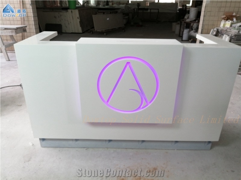 Artificial Stone Office Spa Reception Counter Top
