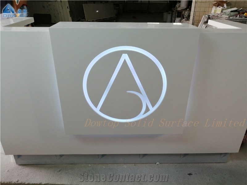 Artificial Stone Office Spa Reception Counter Top