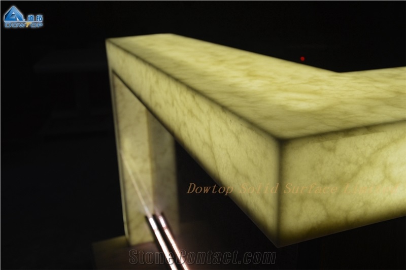 Backlite Led Countertop Solid Surface Bar Counter