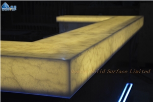 Backlite Led Countertop Solid Surface Bar Counter