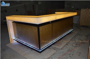 Backlite Led Countertop Solid Surface Bar Counter