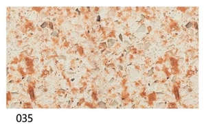 Beige Red White Quartz 035
