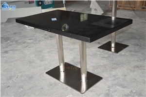 Black Cafe Shop Restaurant Table Quartz