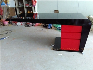 Black Office Desk Manager Office Table
