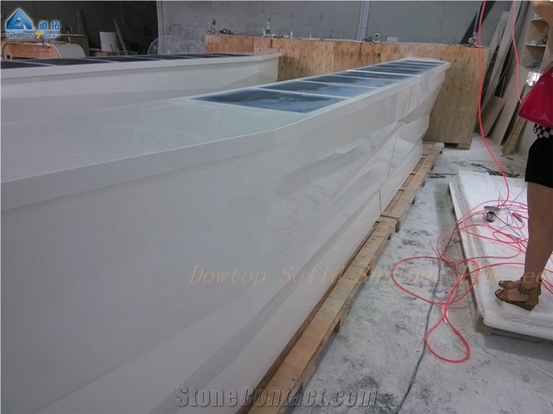 Boatshape Restaurant Bar Reception Counter Desk