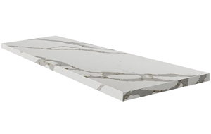Calacatta White Artificial Quartz Stone Honeycomb Slab