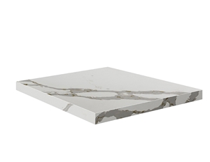 Calacatta White Artificial Quartz Stone Honeycomb Slab