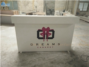 Cheap Office Furniture Glossy Reception Desk