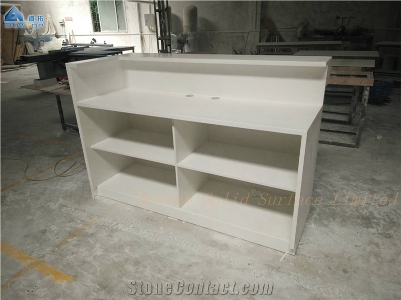 Cheap Office Furniture Glossy Reception Desk