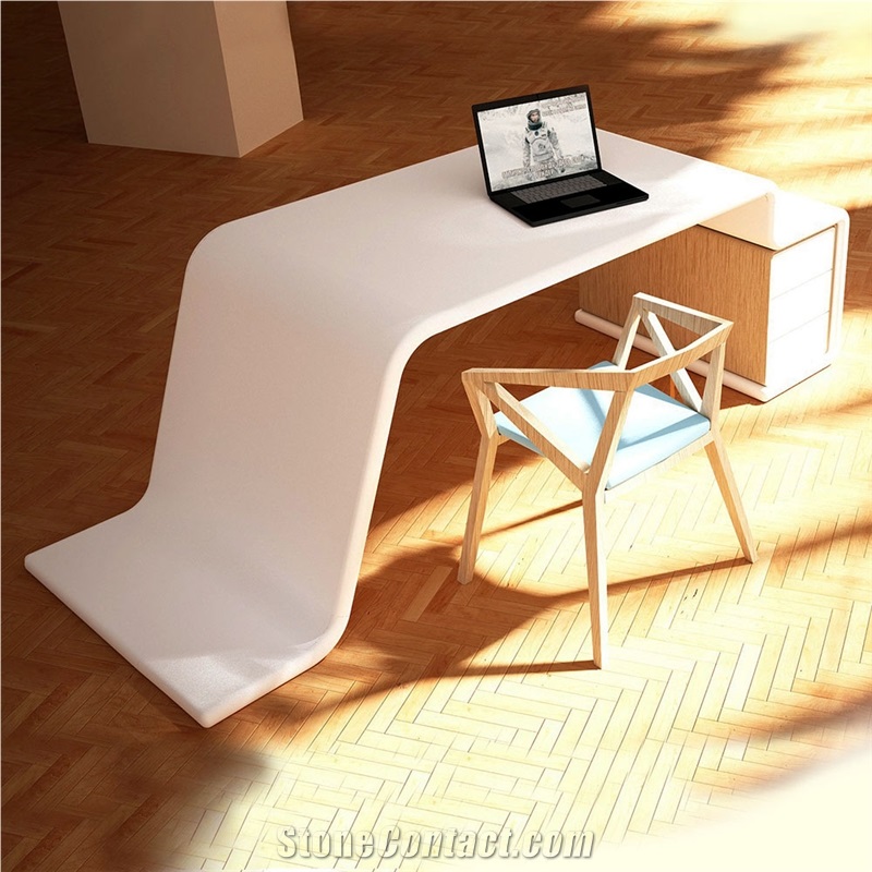 Contemporary Black Office Desk Table