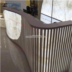 Curved Reception Desk for Hotel