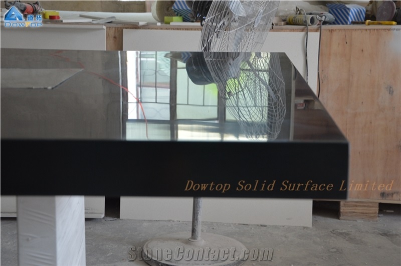 Custom Black Meeting Table Modern Design