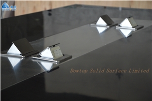 Custom Black Meeting Table Modern Design