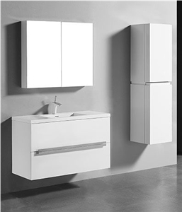 Custom White Corian Bathroom Vanity Top Basin