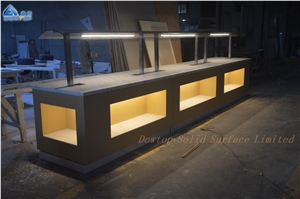 Fast Food Buffet Counter Quartz Top Fast Food Buffet Counter Quartz Top