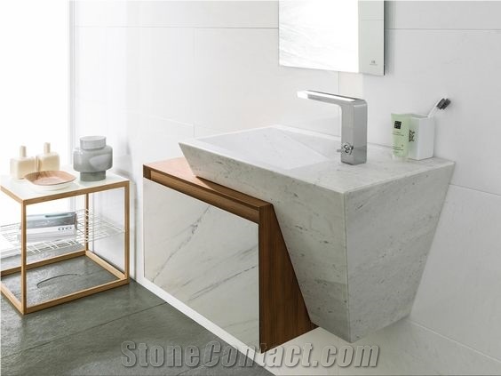 High Glossy White Solid Surface Bathroom Basin