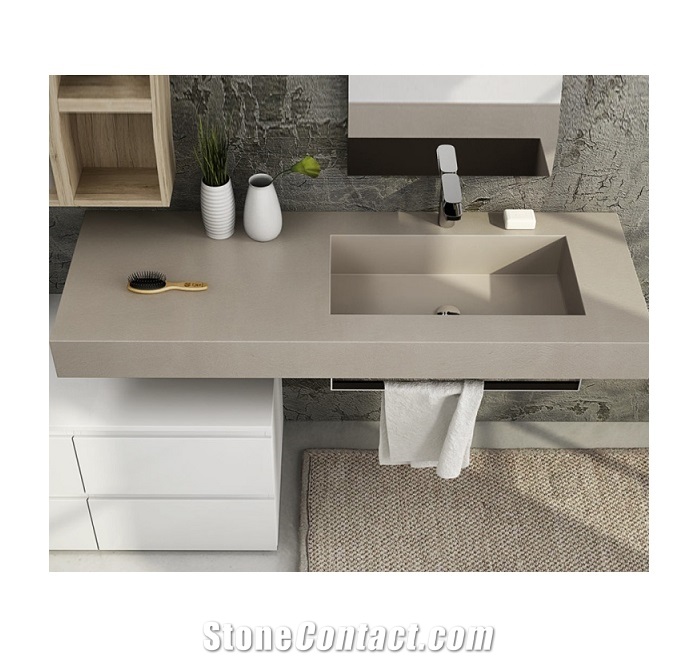 High Grade Solid Surface Hotel Bathroom Sink