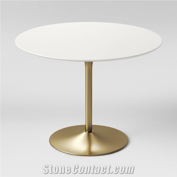 High Quality Quartz Top White Dining Table Designs