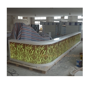 Led Corian Counter Top Night Bar Counter