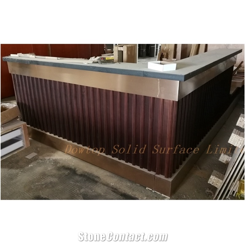 Luxury Hotel Golden Reception Desk
