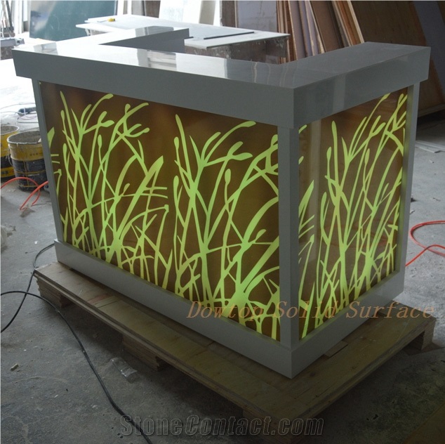 Mini Nightclub Bar Counter Design with Led