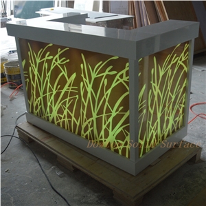 Mini Nightclub Bar Counter Design with Led