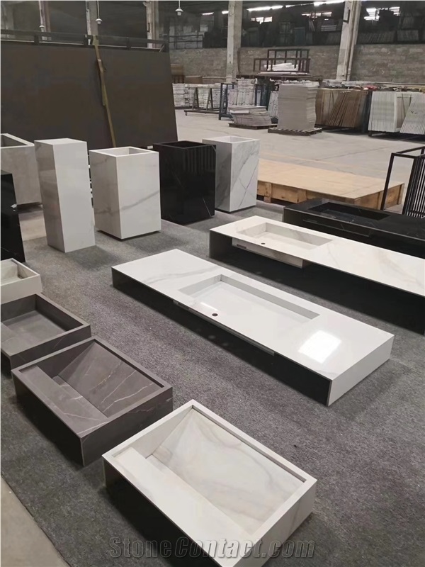 Modern Brown Corian Solid Surface Sinks