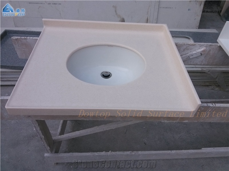 Modern Corian Bathroom Vanity Top