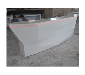 Modern Corian Boat Shaped Night Bar Counter