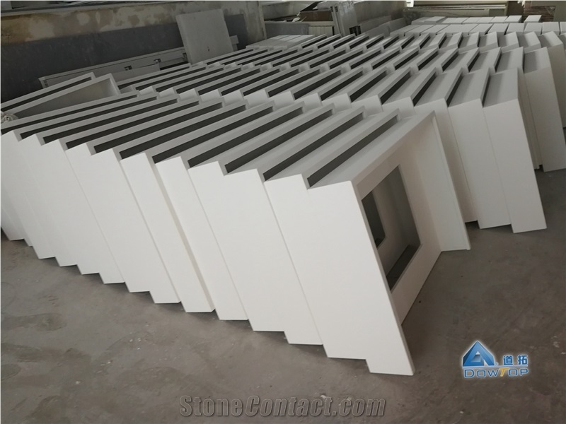 Modern Durable Solid Surface Bathroom Sinks