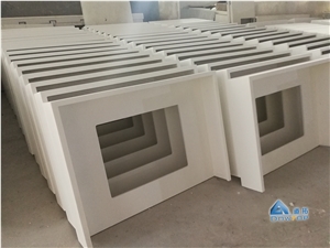 Modern Durable Solid Surface Bathroom Sinks