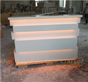 Modern Led Small Beauty Nail Reception Desk