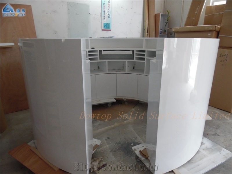 Modern Reception Desk with Customized Logo
