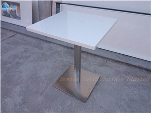 Modern Steel Base Restaurant Dining Table