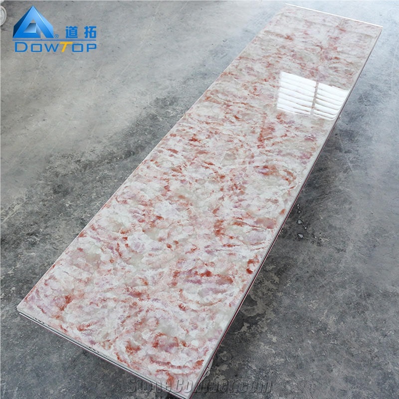 Multi-Color Textured Artificial Marble Stone Slab